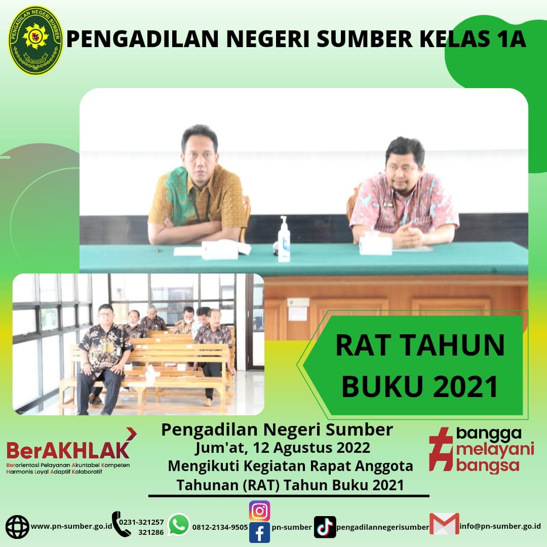 Rapat Anggota Tahunan Rat Tahun Buku 2021 3400